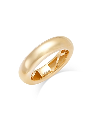 Shop Bloomingdale's Polished Chunky Band In 14k Yellow Gold