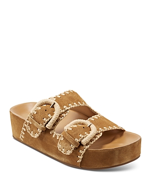 Shop Marc Fisher Ltd Women's Solea Platform Sandals In Medium Natural