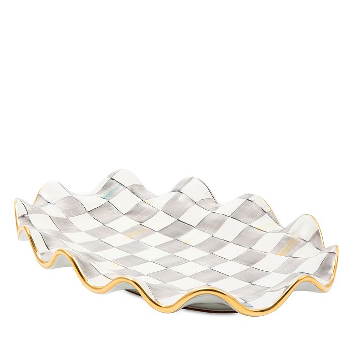 MackenzieChilds Sterling Check Serving Platter Bloomingdale's