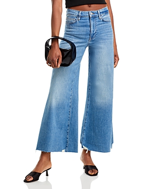 Shop Frame Le Slim Palazzo High Rise Wide Leg Jeans In Wavey Mode