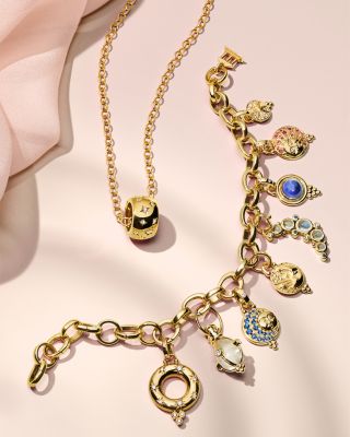 18K Yellow Gold Celestial Diamond Luna Pendant