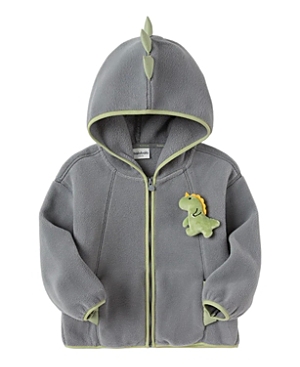 Balabala Unisex Embroidered Jacket - Little Kid In Grey