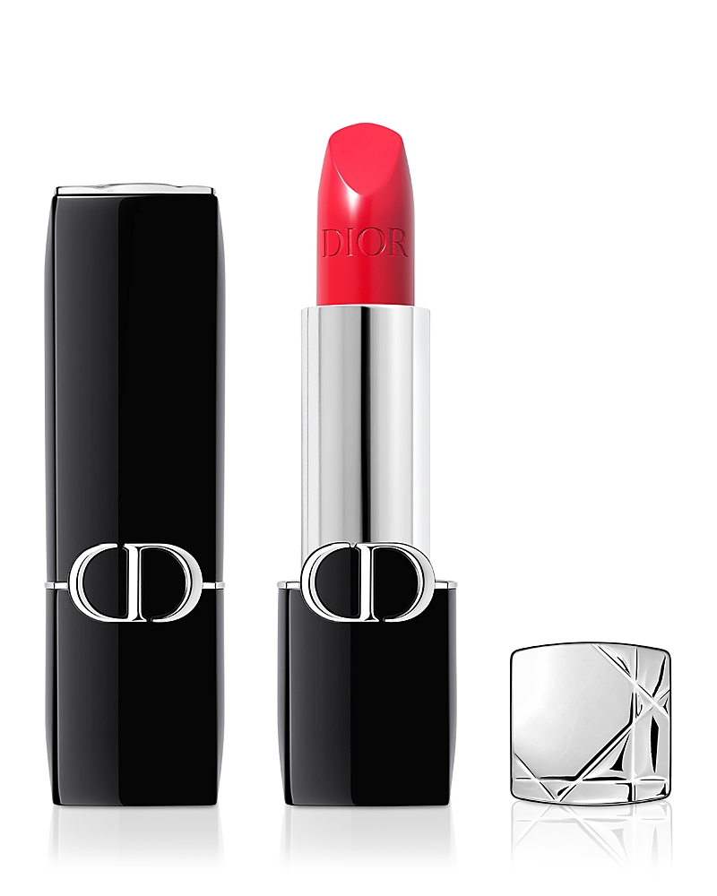 Dior 743 Rouge Zinnia Rouge Satin Lipstick 3.5g In Feel Good