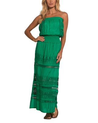 Elan - Strapless Crochet Maxi Dress