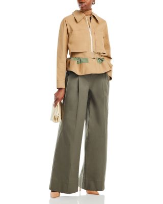 Layered Belted Utility Jacket