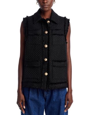 AQUA Tweed Vest - Exclusive | Bloomingdale's