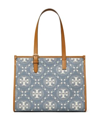 Tory Burch - Small T Monogram Denim Tote