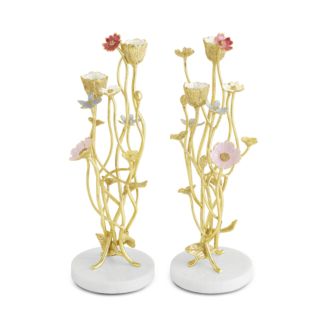 Michael Aram Wildflowers Candle Holders, Set of 2 | Bloomingdale's