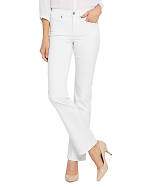 Shop Nydj Tall Marilyn Straight Leg Jeans In Optic White