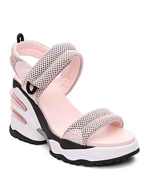 Shop Ash Women's Cosmos Slip On Sport Wedge Sandals In New Crystal Rose