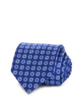 David Donahue Circle Medallion Silk Classic Tie