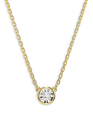 Shop Swarovski Imber Round Pendant Necklace, 15 In Gold