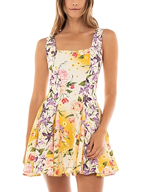 Shop Agua Bendita Kristen Dreaming Mini Dress In Multicolor