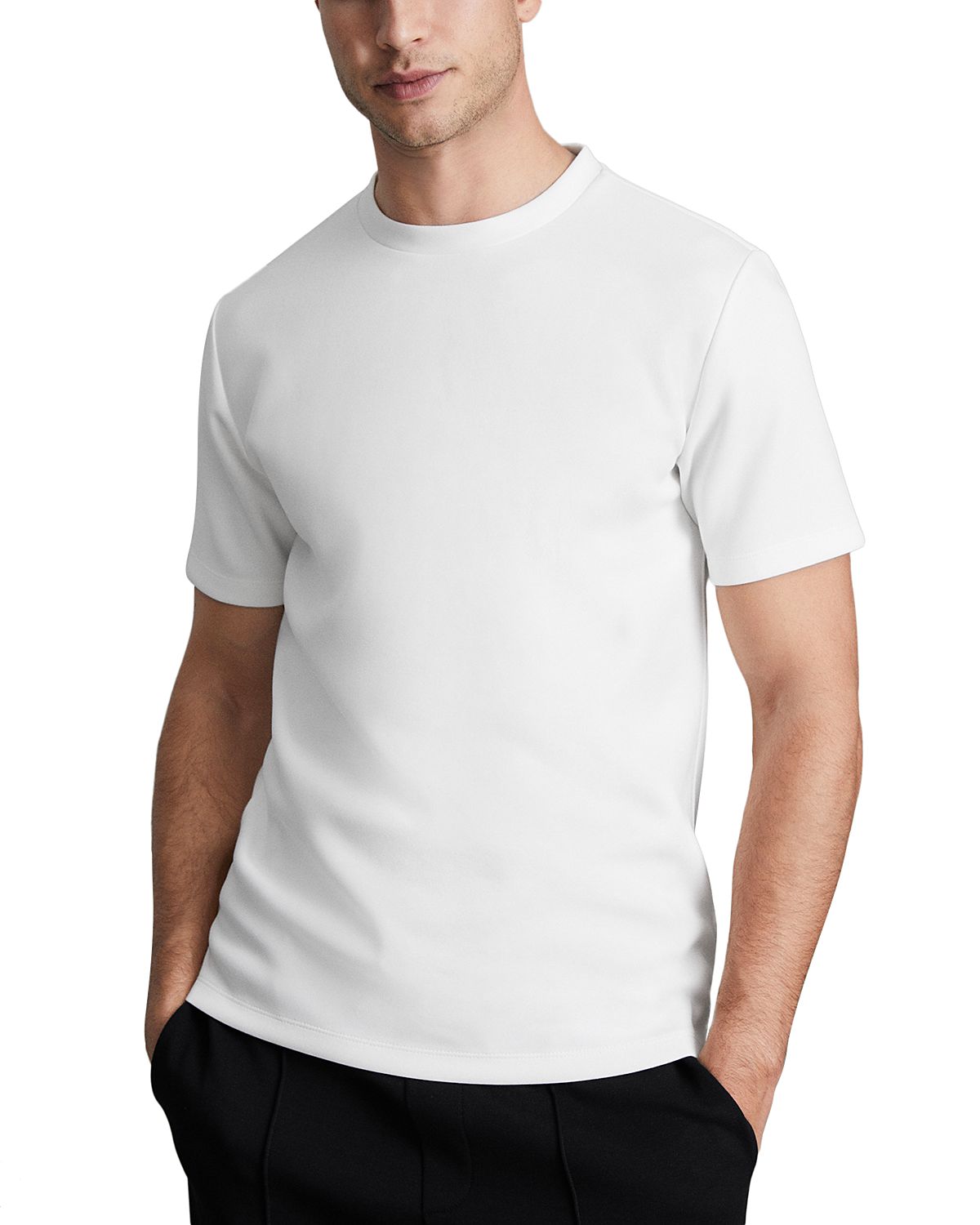 Reiss Bradley Interlock Slim Fit Crewneck Tee