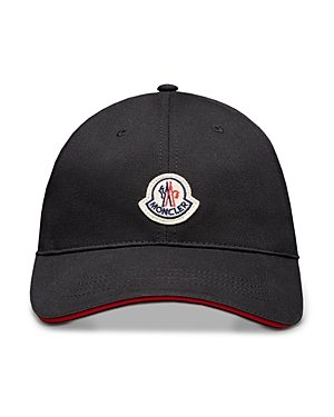 Shop Moncler Logo Baseball Cap In Black