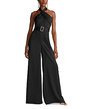 Kani Belted Satin Jumpsuit