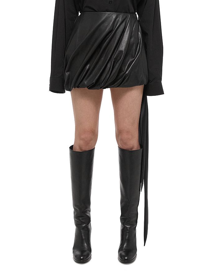Helmut lang leather mini skirt store