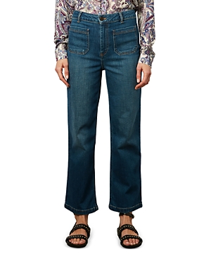 Shop Gerard Darel Catalina Patch Pocket Jeans In Blue