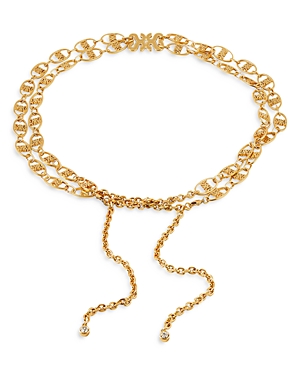 Shop Sandro Women's Double Chain Jewelry Belt In Gold