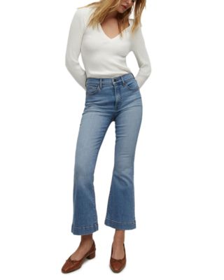 Carson High Rise Ankle Flare Jeans in Amethyst