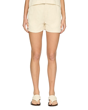 Shop Dl1961 Marie Relaxed Linen Shorts In Flax Linen