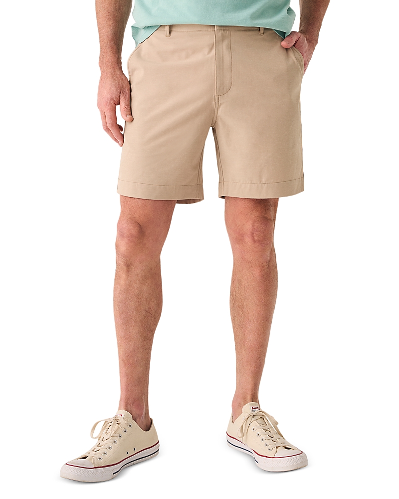 Faherty All Day 7-inch Shorts In Khaki