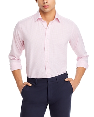 Shop Peter Millar Crown Crafted Renato Cotton Sport Shirt In Spring Bloom