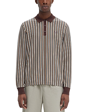 Fred Perry Fine Stripe Long Sleeve Polo