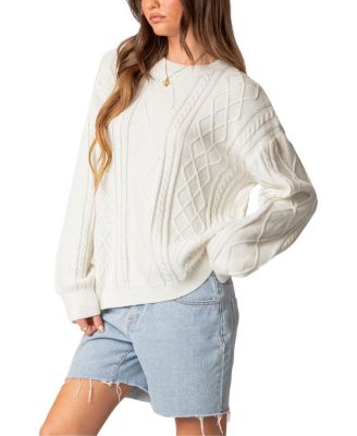 Jessy Cable Knit Oversized Sweater