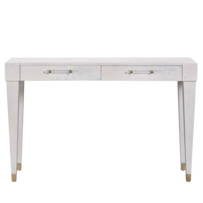 Brandyss Burl Work Desk in White