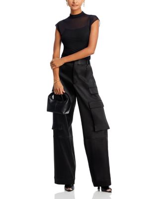 Mesh Mock Neck Top - Exclusive
