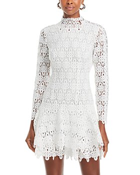 Delicate lace white dress