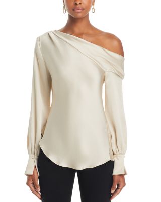 SIMKHAI SMIKHAI Alice Draped One Shoulder Top | Bloomingdale's