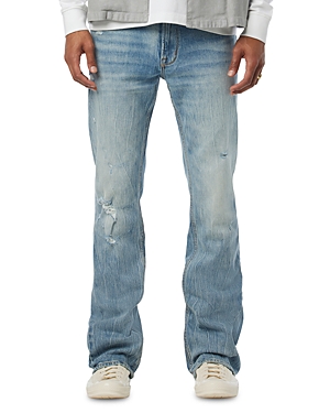 Shop Hudson Walker Kick Flare Distressed Jeans In Resort Blue