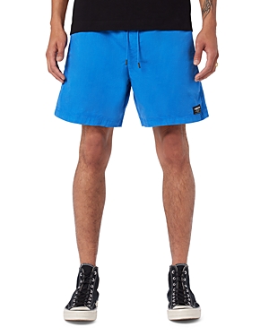 Shop Hudson Racer Cotton 7 Shorts In Ripstop Blue