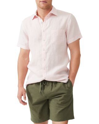 Ellerslie Linen Textured Classic Fit Button-Up Shirt