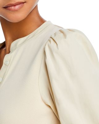 Coralee Mixed Media Top