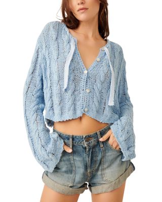 Free People Cropped popular Cardigan