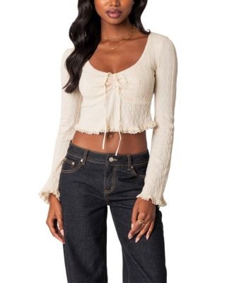 Edikted - Lacey Long Sleeve Knit Top