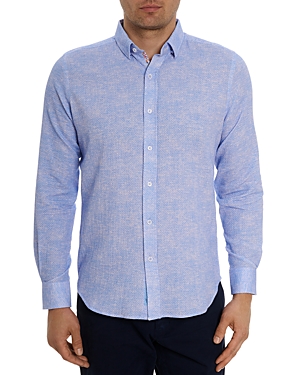Shop Robert Graham Reid Long Sleeve Shirt In Light Blue