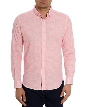 Shop Robert Graham Reid Long Sleeve Shirt In Pink