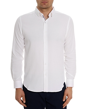 Shop Robert Graham Reid Long Sleeve Shirt In White