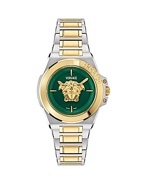 Shop Versace Hera Watch, 37mm In Two Tone
