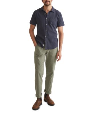 Cotton Stretch Selvage Standard Fit Button Down Shirt 