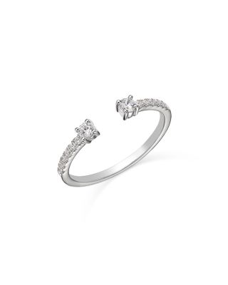 Bloomingdale's Fine Collection - Diamond Cuff Ring in 14K White Gold, 0.25 ct. t.w.
