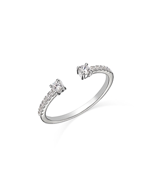 Bloomingdale's Diamond Cuff Ring In 14k White Gold, 0.25 Ct. T.w.