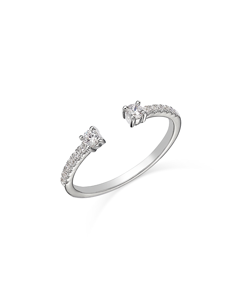 Bloomingdale's Fine Collection Diamond Cuff Ring in 14K White Gold, 0.25 tcw
