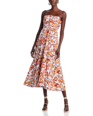 A.L.C. - Tate Cotton Printed Midi Dress