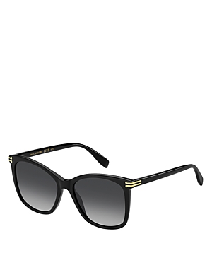 Shop Marc Jacobs Cat Eye Sunglasses, 54mm In Black/gray Gradient