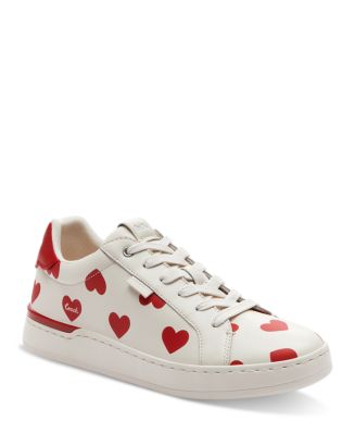 COACH Women's Valentines Leather Low Top Sneakers | Bloomingdale's